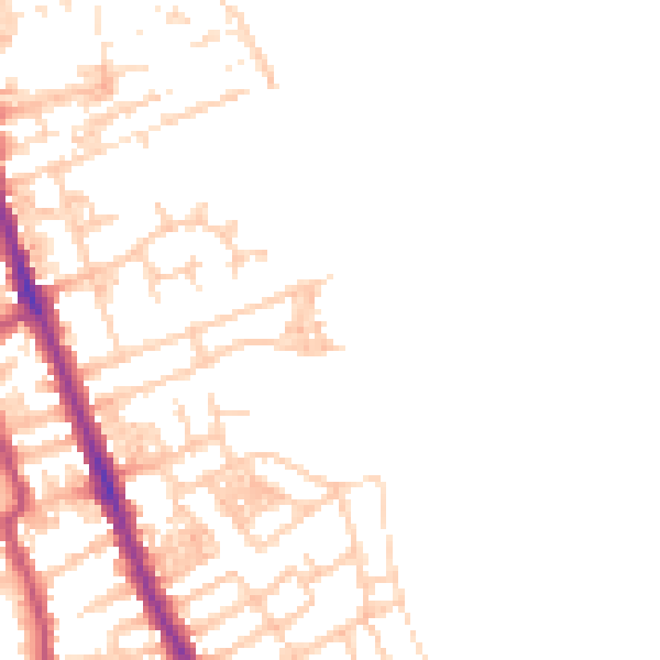 Daytime road noise heatmap for CH45 1LQ