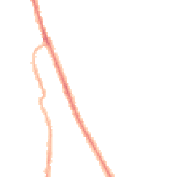 Night-time road noise heatmap for CH45 1LT