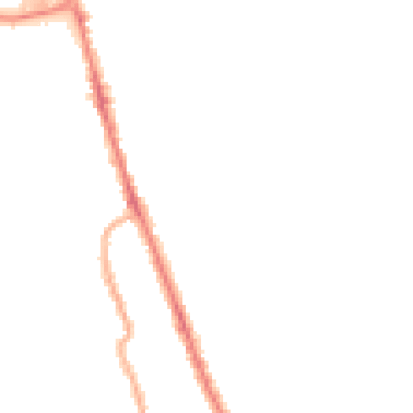 Night-time road noise heatmap for CH45 1NP