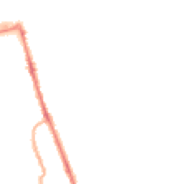 Night-time road noise heatmap for CH45 1NT