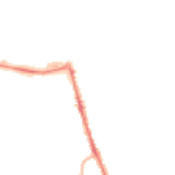 Night-time road noise heatmap for CH45 2JN