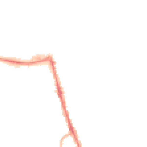 Night-time road noise heatmap for CH45 2JZ