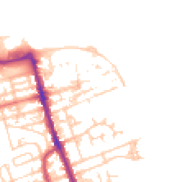 Daytime road noise heatmap for CH45 2LJ