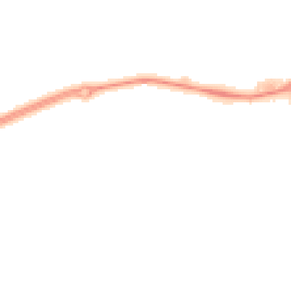 Night-time road noise heatmap for CH45 2NF