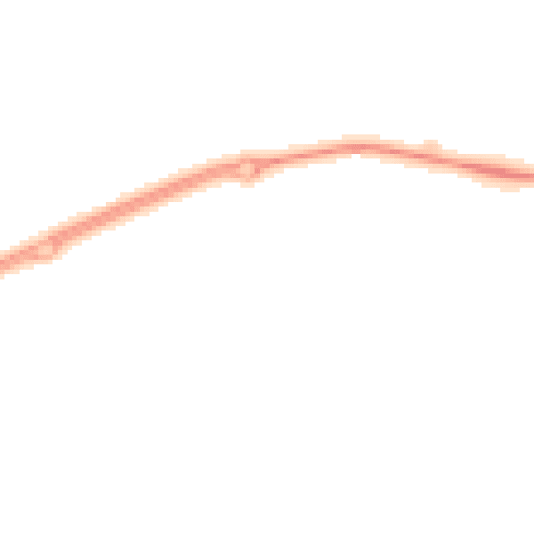 Night-time road noise heatmap for CH45 2NJ