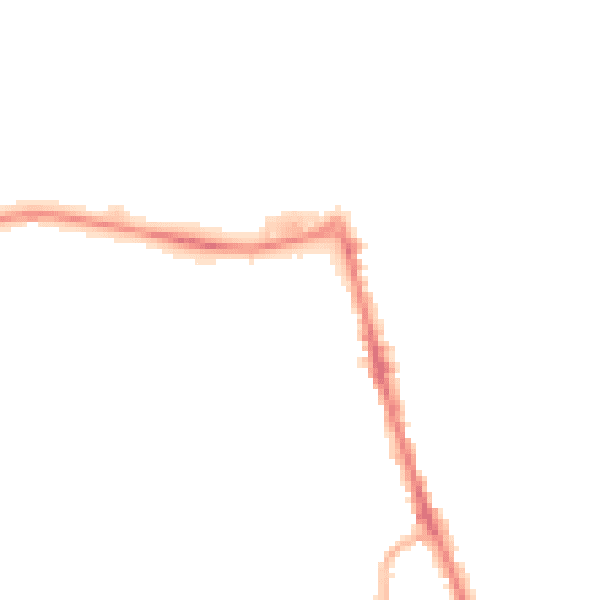 Night-time road noise heatmap for CH45 2NP