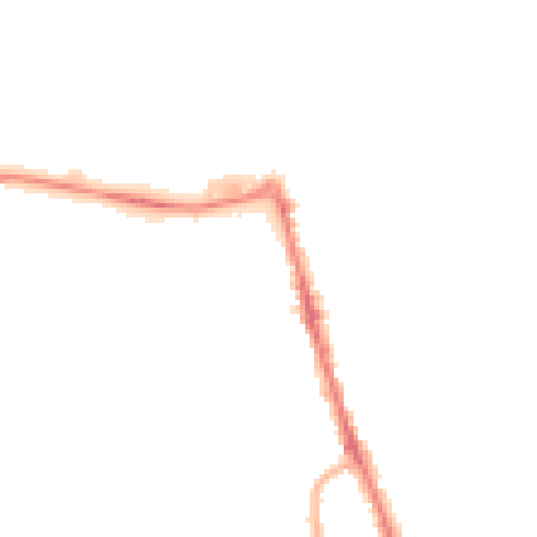 Night-time road noise heatmap for CH45 2NR