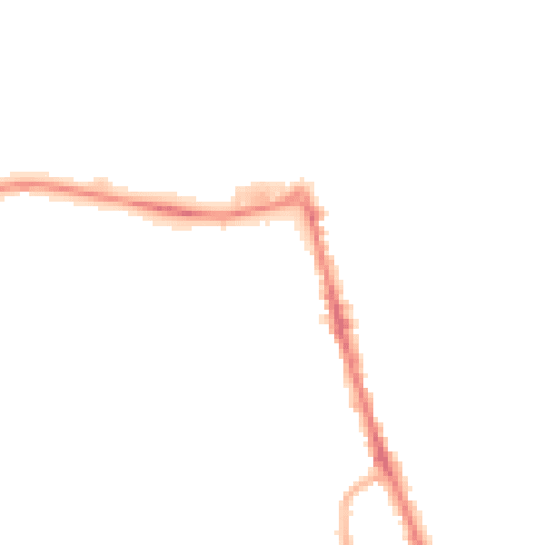 Night-time road noise heatmap for CH45 2NZ