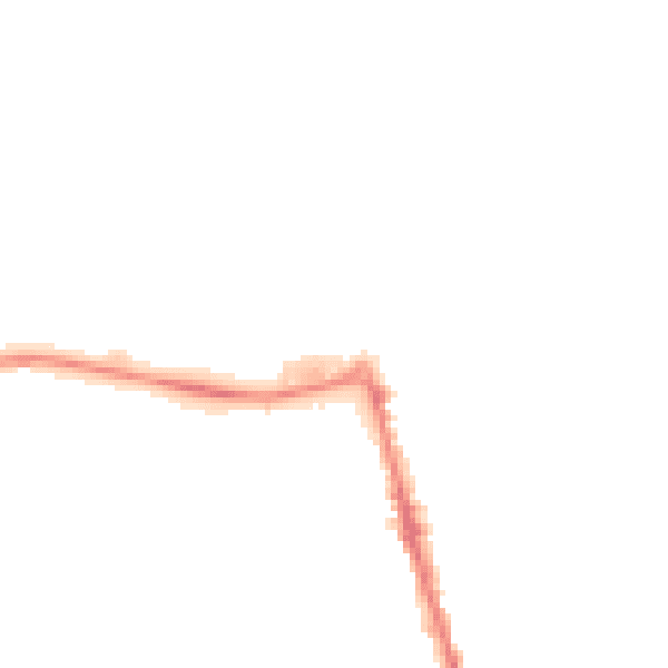Night-time road noise heatmap for CH45 2PB