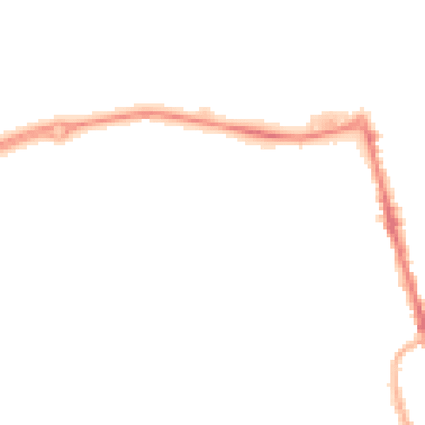 Night-time road noise heatmap for CH45 2PG