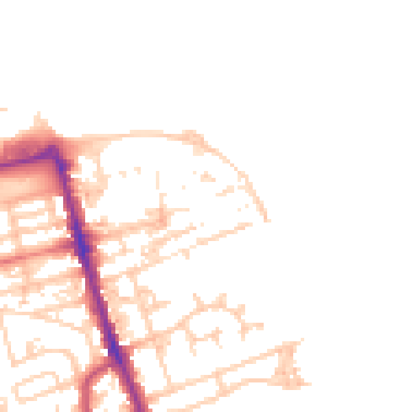 Daytime road noise heatmap for CH45 2PH