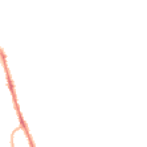 Night-time road noise heatmap for CH45 2PP