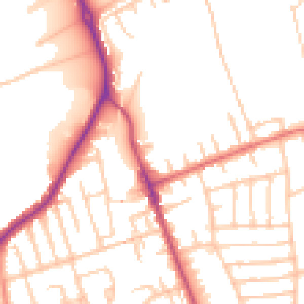 Daytime road noise heatmap for CH45 3HR