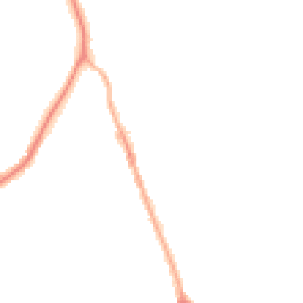Night-time road noise heatmap for CH45 3HT