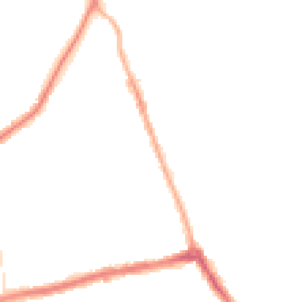 Night-time road noise heatmap for CH45 3LT