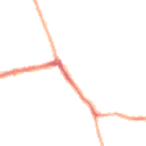 Night-time road noise heatmap for CH45 3LX