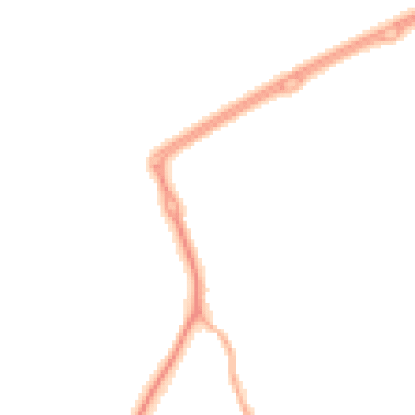 Night-time road noise heatmap for CH45 3NN