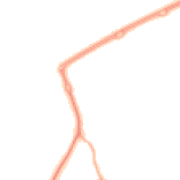Night-time road noise heatmap for CH45 3NP