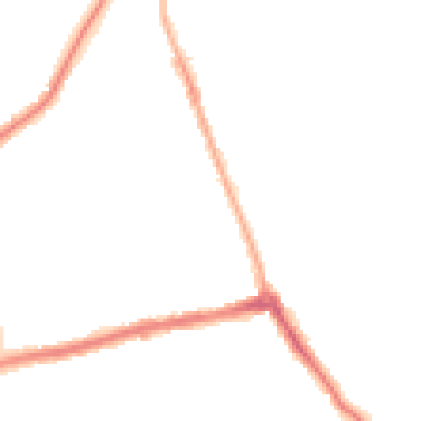 Night-time road noise heatmap for CH45 3PA