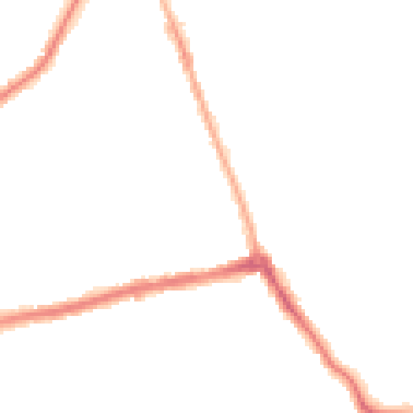 Night-time road noise heatmap for CH45 3PD