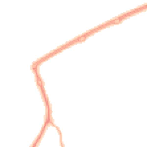 Night-time road noise heatmap for CH45 3QJ