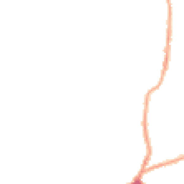 Night-time road noise heatmap for CH45 4PG