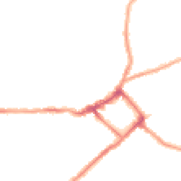 Night-time road noise heatmap for CH45 4QY
