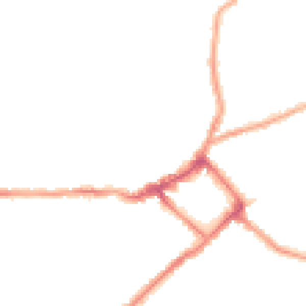 Night-time road noise heatmap for CH45 4QZ