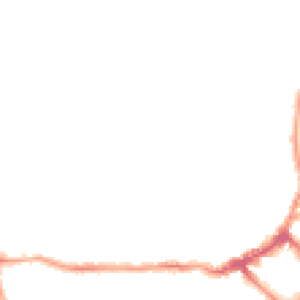 Night-time road noise heatmap for CH45 4SG