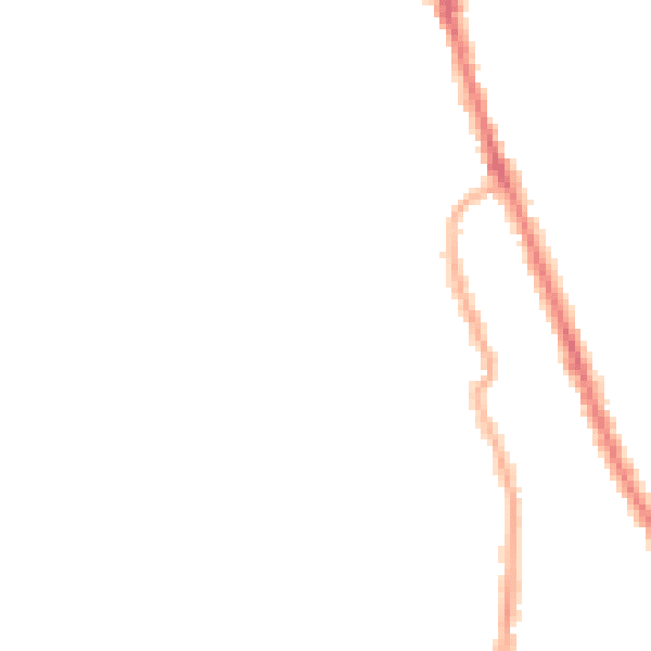 Night-time road noise heatmap for CH45 5BP