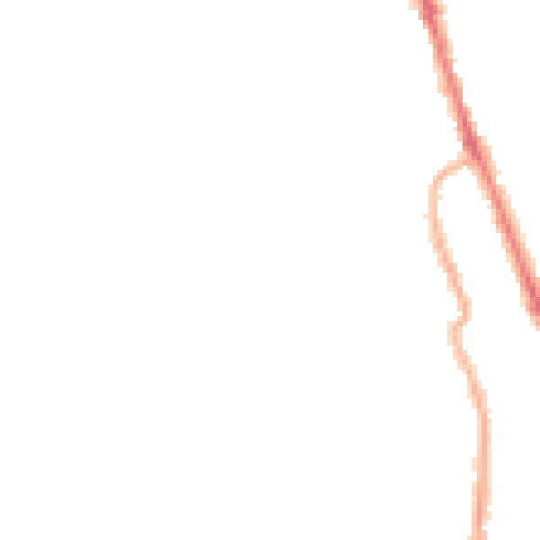 Night-time road noise heatmap for CH45 5DA
