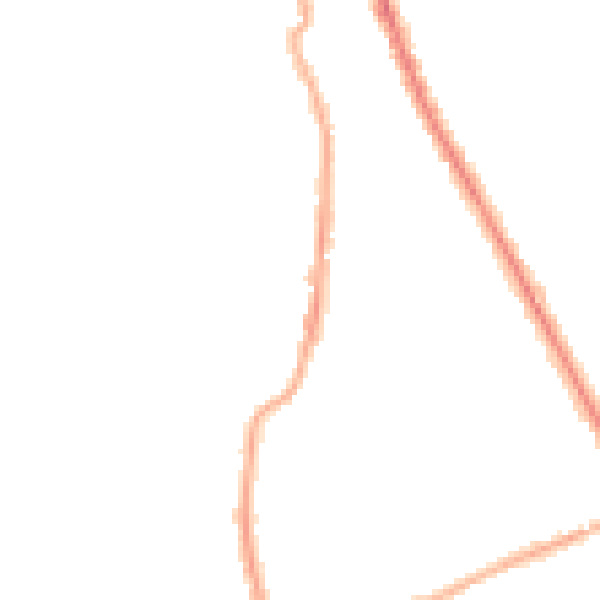 Night-time road noise heatmap for CH45 5DS