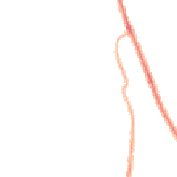 Night-time road noise heatmap for CH45 5ET