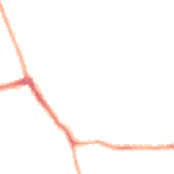 Night-time road noise heatmap for CH45 6TH