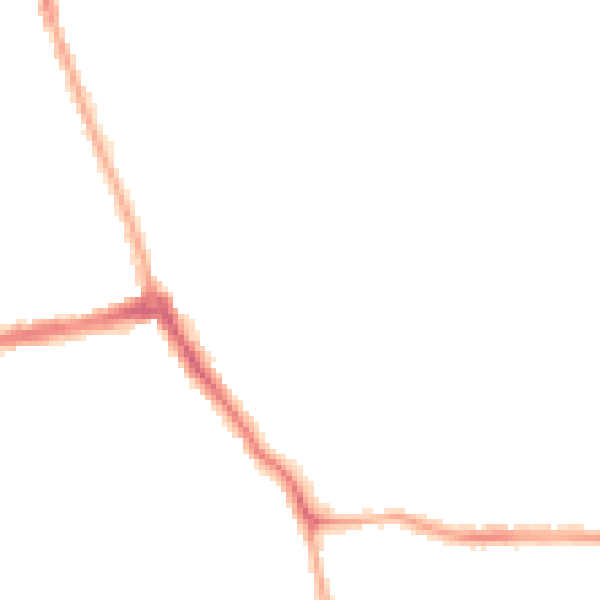 Night-time road noise heatmap for CH45 6TL
