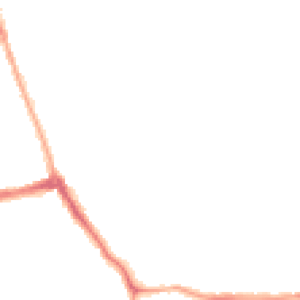 Night-time road noise heatmap for CH45 6XT