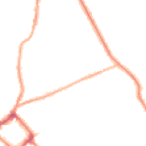 Night-time road noise heatmap for CH45 7HH