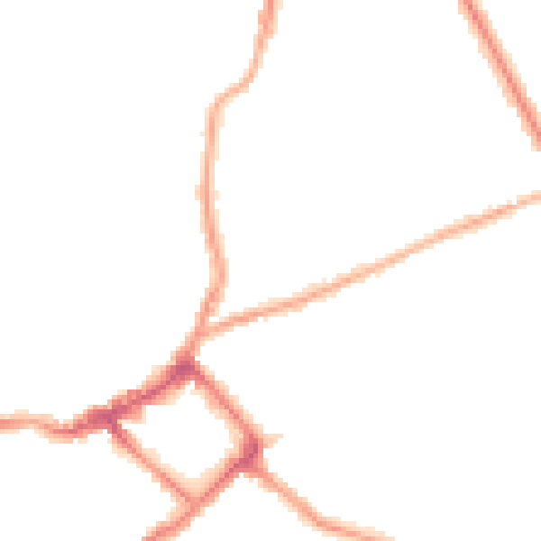 Night-time road noise heatmap for CH45 7LJ