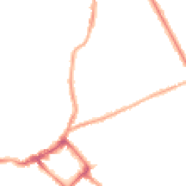 Night-time road noise heatmap for CH45 7LN