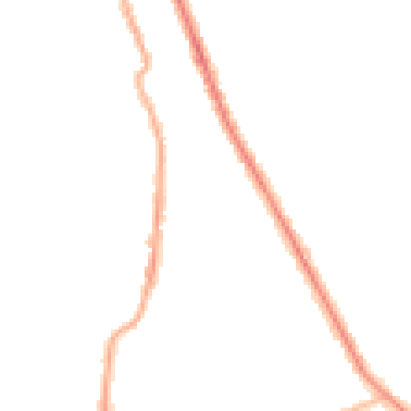 Night-time road noise heatmap for CH45 7QA