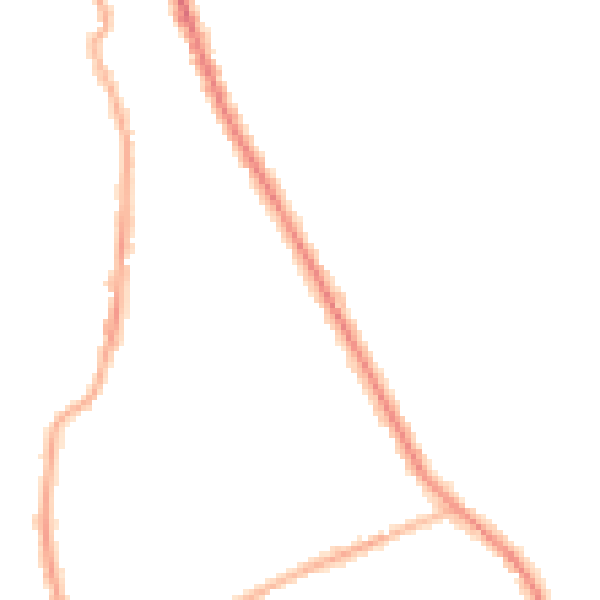 Night-time road noise heatmap for CH45 7RH