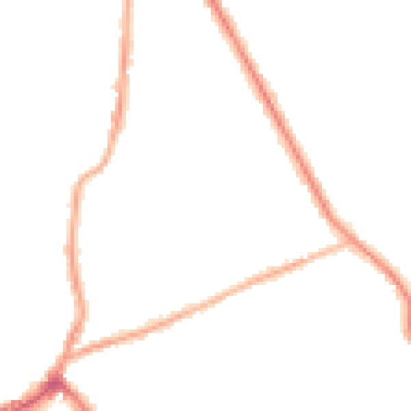 Night-time road noise heatmap for CH45 7SH