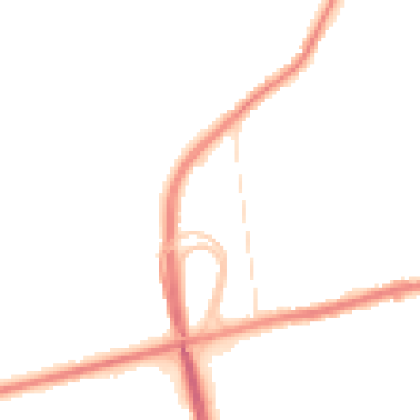 Night-time road noise heatmap for CH45 8JF