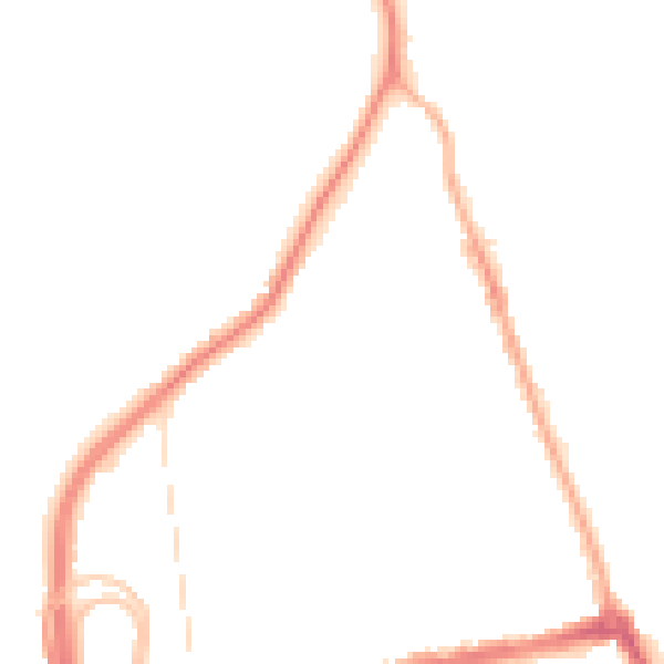 Night-time road noise heatmap for CH45 8LD