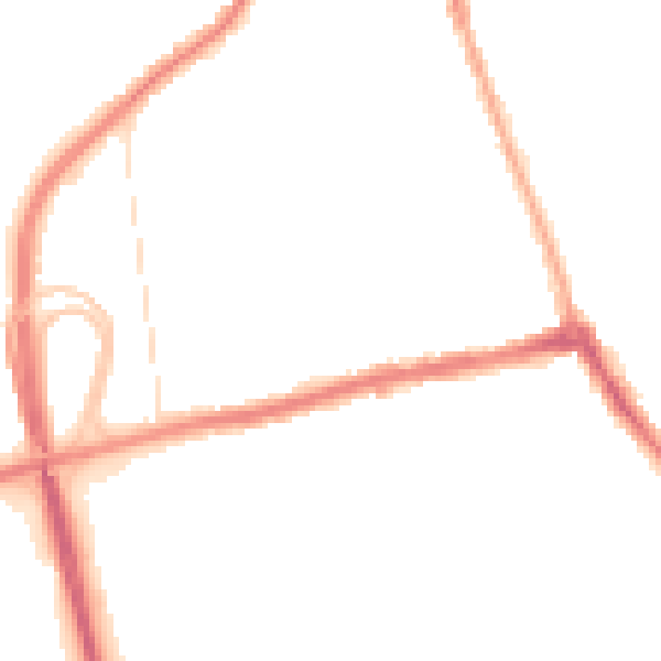 Night-time road noise heatmap for CH45 8LF