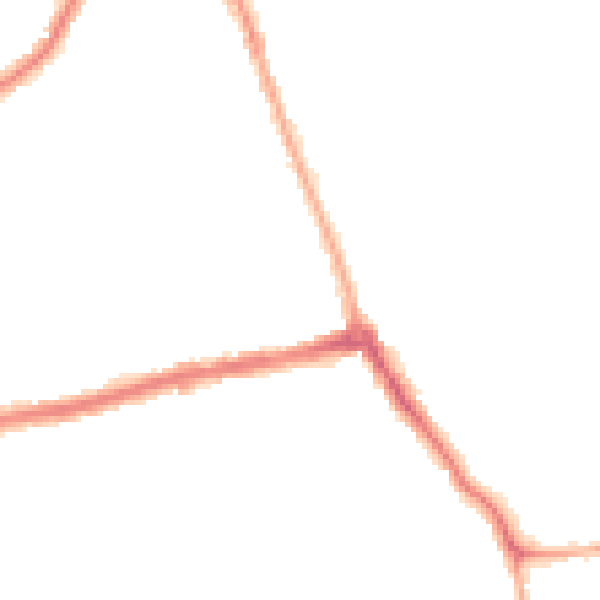 Night-time road noise heatmap for CH45 8NX