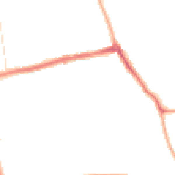 Night-time road noise heatmap for CH45 8PX