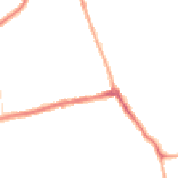 Night-time road noise heatmap for CH45 8PY