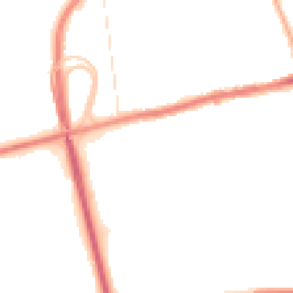 Night-time road noise heatmap for CH45 8QG