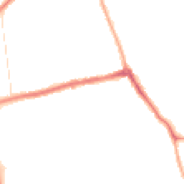 Night-time road noise heatmap for CH45 8QH
